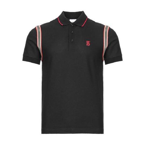  BURBERRY/博柏利 男士黑色棉質(zhì)短袖polo衫 80258691 PLFSX