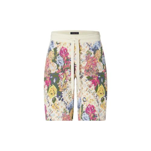  LV路易威登 22年秋冬 男士 短褲 LV 花卉圖案提花短褲 1AAGW7 1AAGWA 1AAGW6 1AAGWB 1AAGW8 1A