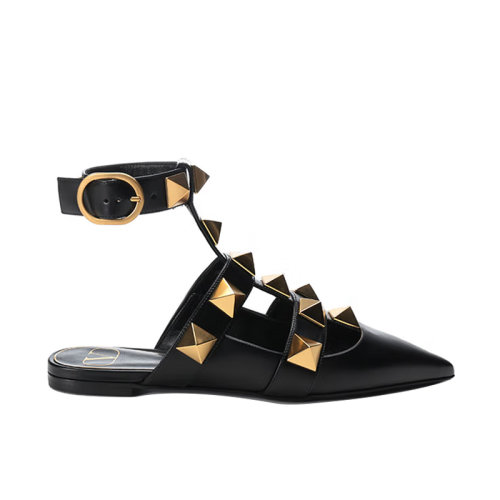 Valention/華倫天奴 簡約休閑時尚 小牛皮芭蕾鞋 女款 XW2S0BY5 ZWM 0NO