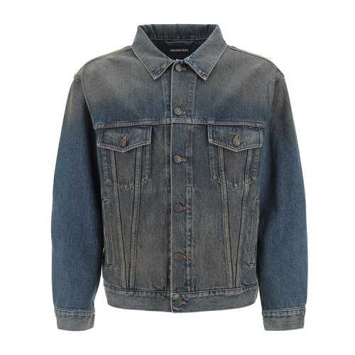 Balenciaga/巴黎世家 19年秋冬 牛仔外套 男性 水洗 漸變色 男士夾克 557351 TAP04 6381