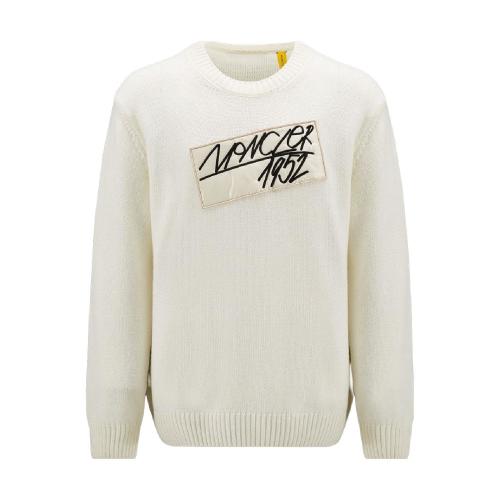  MONCLER蒙可蒙克萊 22年秋冬 男士 長(zhǎng)袖T恤 徽標(biāo)羊毛毛衣 H20929C00005M2015034