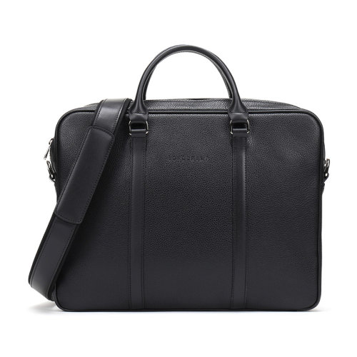 Longchamp/瓏驤 男士LE FOULONNE系列牛皮手提單肩斜挎包公文包 2121 021