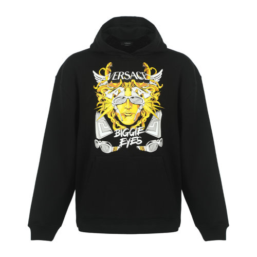 VERSACE/范思哲男士印花寬松連帽衛(wèi)衣10064811A04494