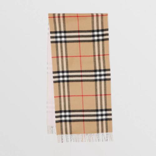  BURBERRY 22年秋冬 男士 雙面兩用格紋羊絨圍巾 80359121 預(yù)定商品1-3周發(fā)貨
