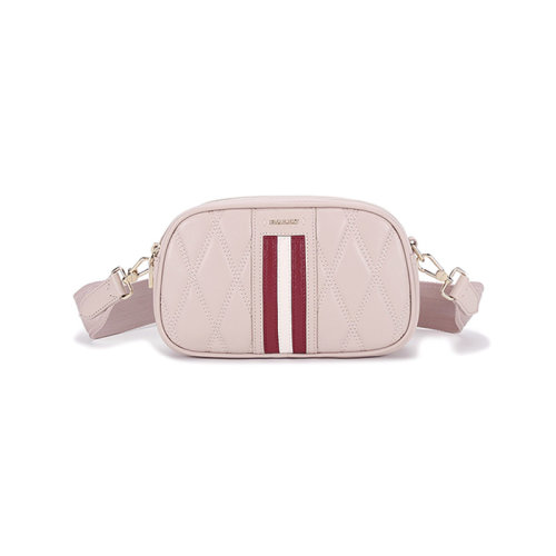 BALLY/巴利女士羊皮單肩斜挎包相機包迷你包條紋 DENNI QT