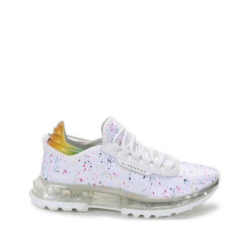 Givenchy/紀(jì)梵希 2021款 男士織物配皮系帶休閑運(yùn)動鞋氣墊鞋 BH003AH0TY