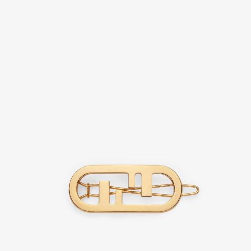  FENDI芬迪 22年秋冬 女士 耳環(huán) 金色發(fā)夾 8AH325B08F0CFK