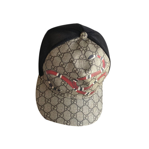 Gucci 古馳  限量款老花靈蛇棒球帽 男女同款