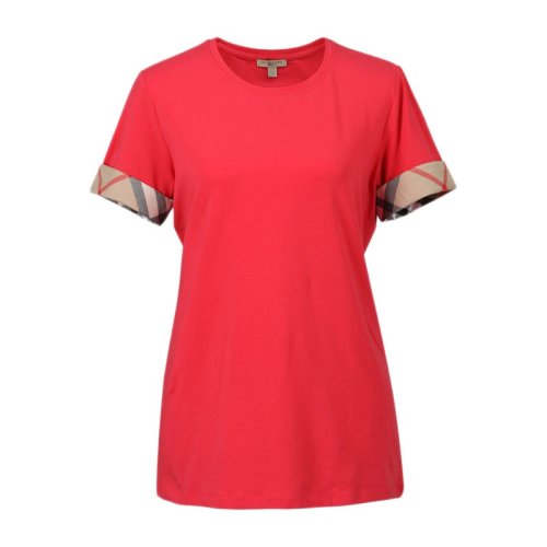  BURBERRY/博柏利 女士格紋棉質(zhì)短袖T恤 3955935 PLFSX