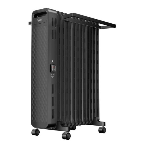Midea/美的 取暖器油汀電暖器NYX-G1 烤火爐 13片家用干衣機(jī) 2200W恒溫