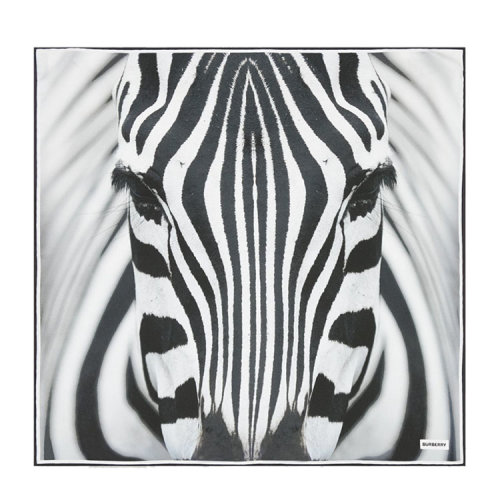 BURBERRY/博柏利 小號斑馬印花絲質(zhì)方巾 80290041