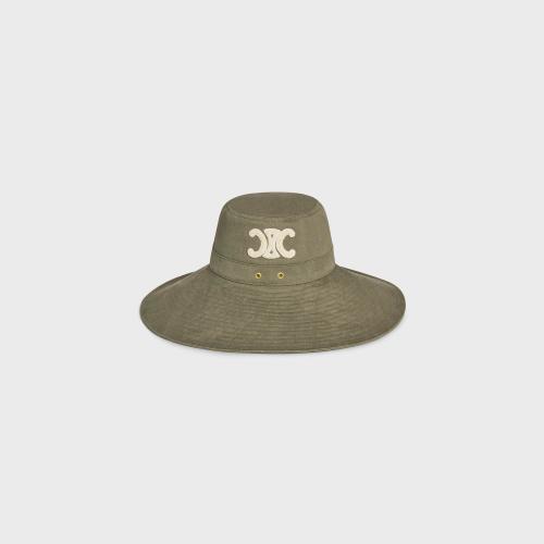  CELINE賽琳思琳 22年春夏 女士 帽子 棉質(zhì)戶外帽 2AUE1769K.02KK