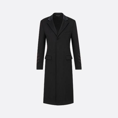  DIOR迪奧 22年秋冬 男士 大衣 Manteau a detail sur les manches 283C354A5459_C989