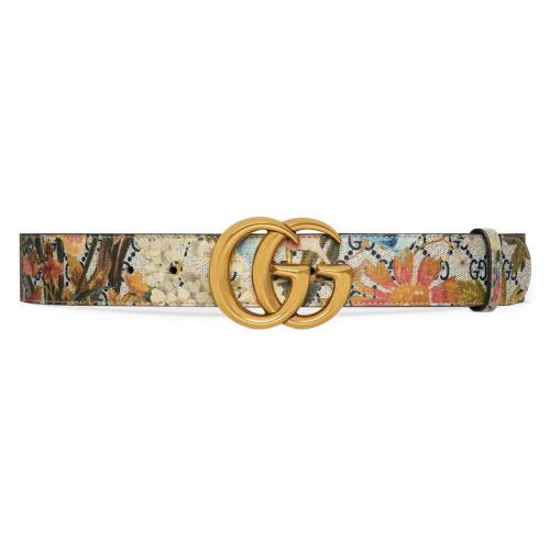  GUCCI古馳 22年秋冬 女士 雙G帶扣寬版腰帶 400593 FAA7T 8459