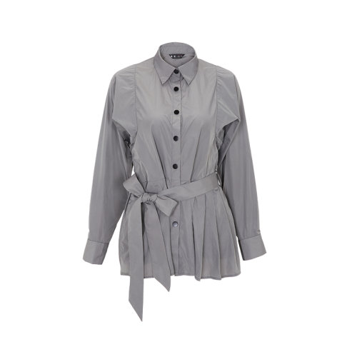 bifubyxingchen/彼伏深灰色襯衫式薄風(fēng)衣女士風(fēng)衣