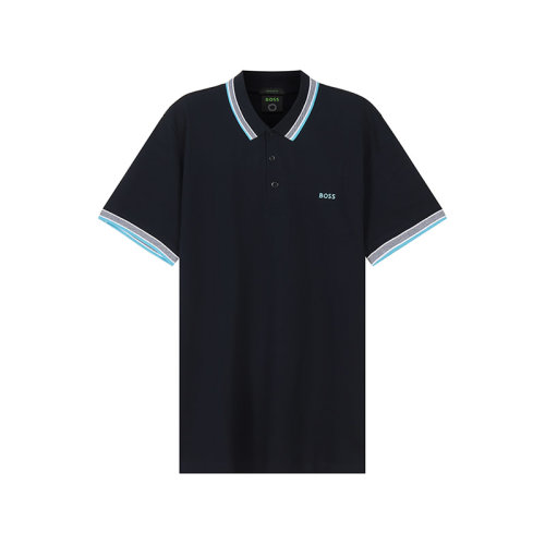 HUGO BOSS/雨果博斯 【22春夏新款】 男士棉質(zhì)短袖POLO衫徽標(biāo)刺繡 50468983