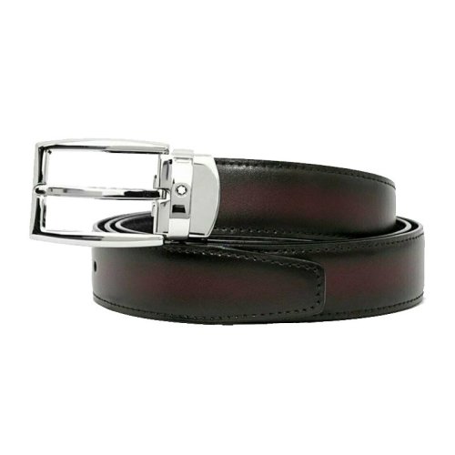 MontBlanc/萬寶龍 萬寶龍 男士商務休閑針扣式皮帶腰帶 棕色123901 120