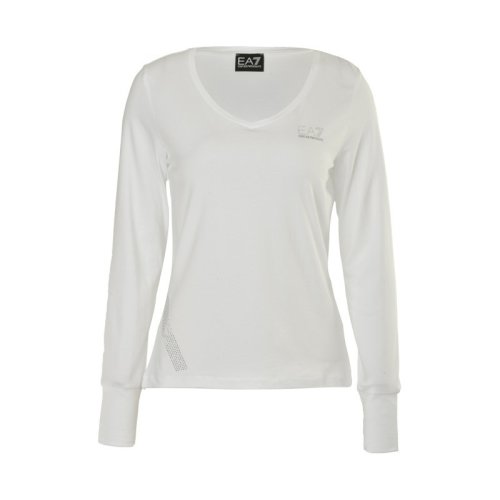  Emporio Armani/安普里奧阿瑪尼 女士白色棉質(zhì)長袖T恤 3YTT63 J28Z 1100 PLFSX