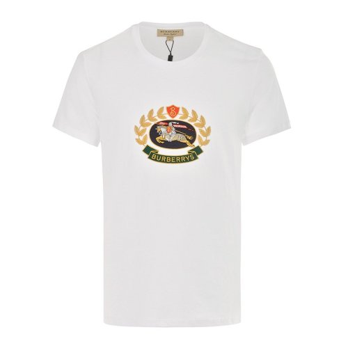 BURBERRY/博柏利 男裝 服飾 明星同款 典藏繡標新徽標棉質(zhì) 男士短袖T桖8002953