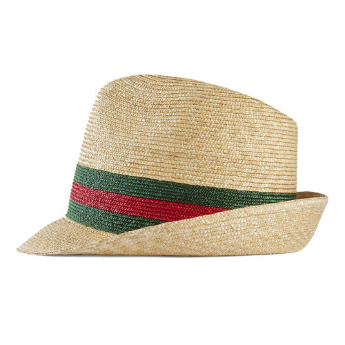 GUCCI/古馳 男士米色編織草帽434760K0M009666