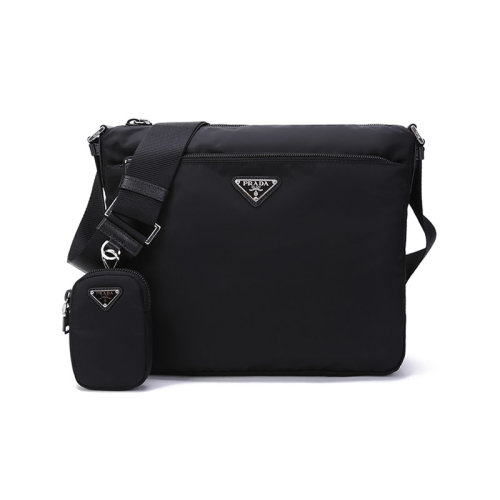PRADA/普拉達(dá)【22年新款】女士Re-Nylon再生尼龍單肩斜挎包帶小包 1BC4 RV44