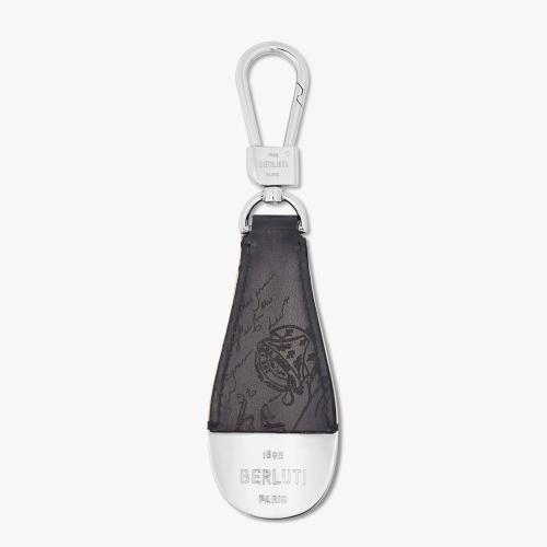  伯魯提BERLUTI 22年秋冬 男士 鑰匙扣 Scritto圖紋皮革鞋拔鑰匙扣 KR057-V2_KD4