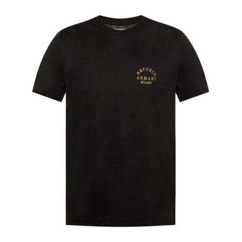  Emporio Armani/安普里奧阿瑪尼 男士黑色棉質短袖T恤 6G1TP3-1JTUZ-F043 PLFSX