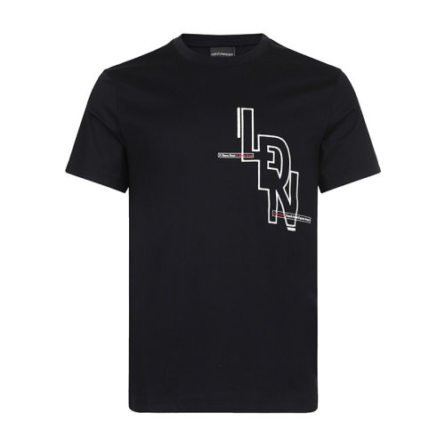 EmporioArmani/安普里奧阿瑪尼男士棉質(zhì)圓領(lǐng)男士短袖T恤3G1TM21JTUZF966