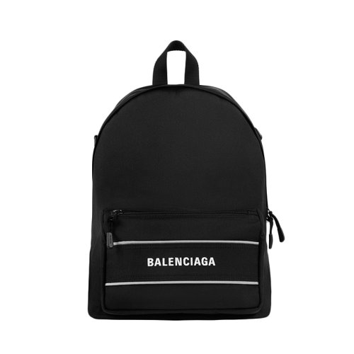 Balenciaga/巴黎世家  男士黑色再生尼龍運(yùn)動(dòng)可斜跨雙肩包 6381062HFOX1090