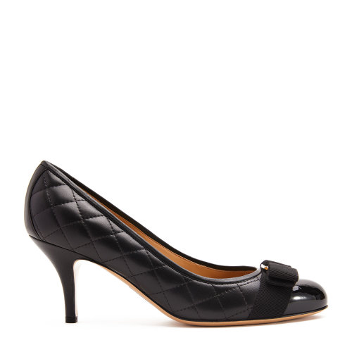 Salvatore Ferragamo/菲拉格慕 女士絎縫VARA蝴蝶結(jié)高跟鞋 女士高跟鞋