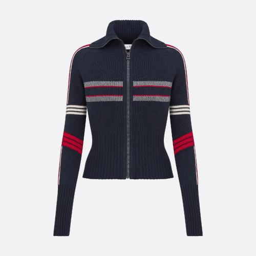  DIOR迪奧 22年秋冬 女士 針織衫 DiorAlps 短款開衫 144G60AM134_X5878