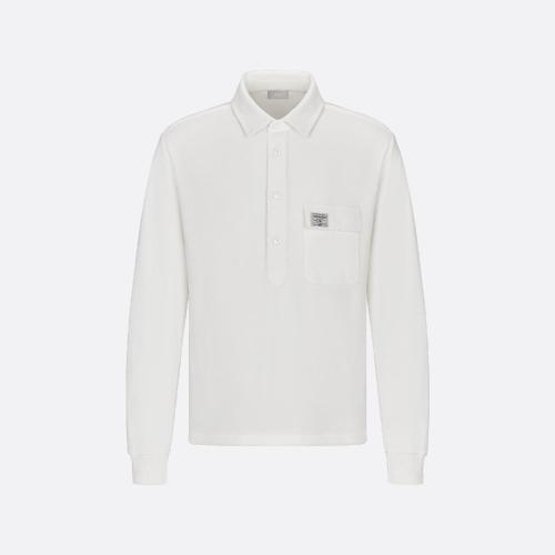  DIOR迪奧 22年秋冬 男士 長(zhǎng)袖Polo CD 1947 寬松版型長(zhǎng)袖 Polo 衫 243J832A0755_C080
