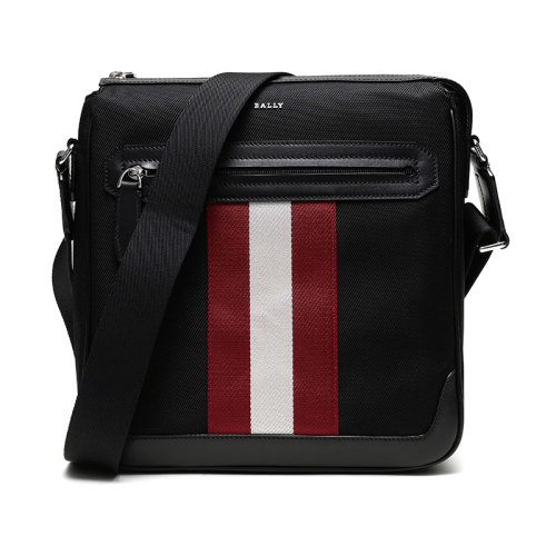BALLY/巴利 男士織物單肩斜挎包郵差包CHOLLERTSP