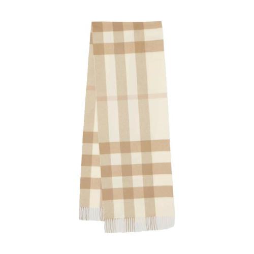  BURBERRY 22年秋冬 女士 格紋羊絨圍巾 80197651