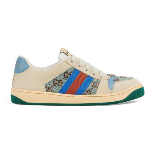  GUCCI古馳 22年秋冬 女士 Screener系列飾水晶女士運(yùn)動(dòng)鞋 677423 9SFR0 4983