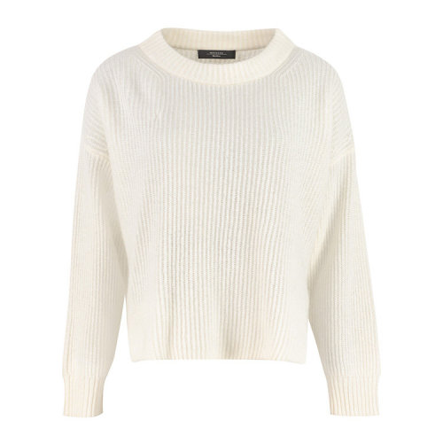 MaxMara/麥絲瑪拉 女士白色時(shí)尚休閑針織衫 LOTUS 001