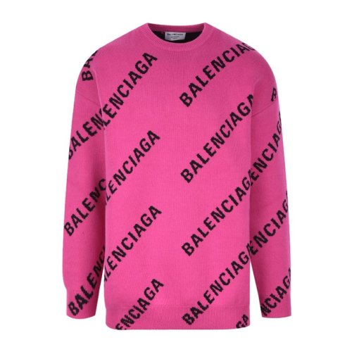  Balenciaga/巴黎世家 女士粉色羊毛針織衫/毛衣 657528 T3200 1401 PLFSX