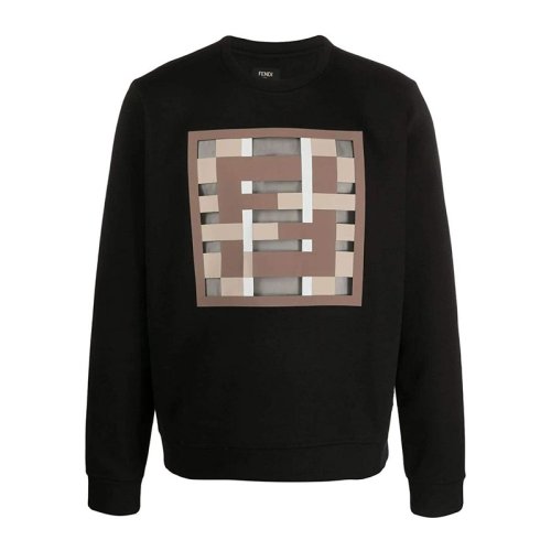  FENDI/芬迪 男士黑色棉質(zhì)衛(wèi)衣 FY0178 ABQX F0QA1 PLFSX