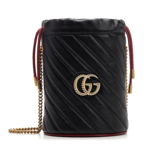 GUCCI/古馳  古琦女包 女士黑色牛皮革斜挎包 573817 0OLPX 8277 HKY0011N