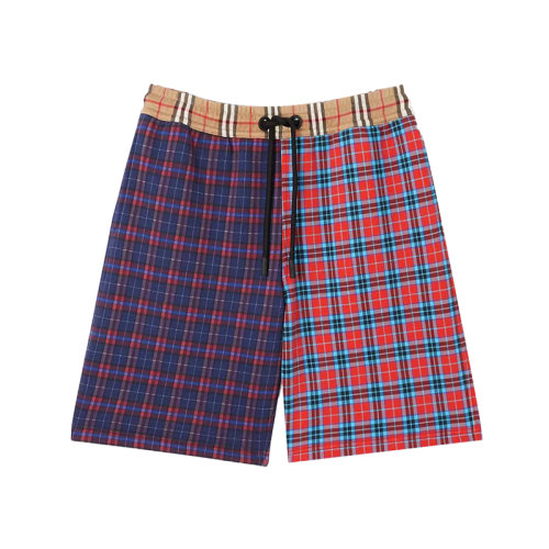 Burberry 博柏利 經(jīng)典拼色格紋男士短褲