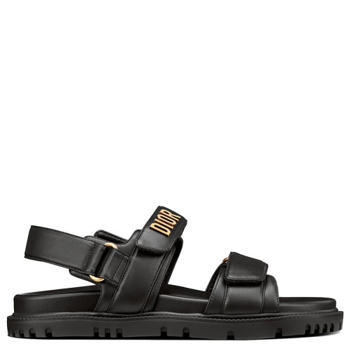 DIOR/迪奧 DiorAct系列 女士黑色小羊皮涼鞋KCQ547LAB_S900