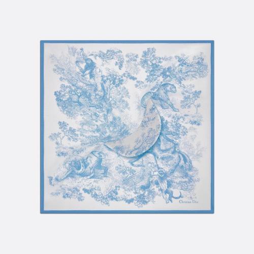  DIOR迪奧 22年秋冬 女士 帽子 Visiere en soie Toile de Jouy Sauvage 21JOU150I602_C520