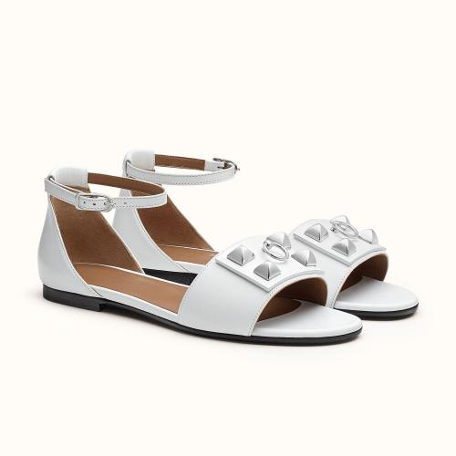  HERMES愛馬仕 22年秋冬 女士 平底涼鞋 Sandales Desiree H212023Z 90360 預(yù)定商品2-6周發(fā)貨