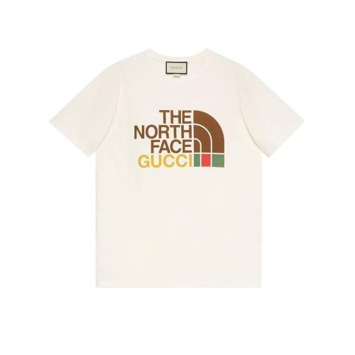  GUCCI古馳 22年秋冬 女士 The North Face x Gucci聯(lián)名系列女士棉質(zhì)T恤 615044 XJDBZ 9095