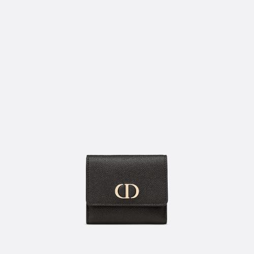  DIOR迪奧 22年秋冬 女士 錢(qián)包 錢(qián)包-黑色粒面牛皮革 S2057OBAE_M900 預(yù)定商品1-3周發(fā)貨