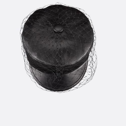  DIOR迪奧 22年秋冬 女士 帽子 Casquette Dior Paris Revolution avec voilette 85PAR920G700_