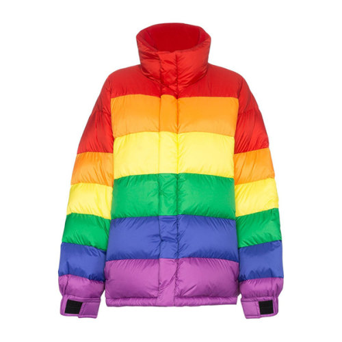 BURBERRY/博柏利 男士彩虹色時尚休閑羽絨服 45490061