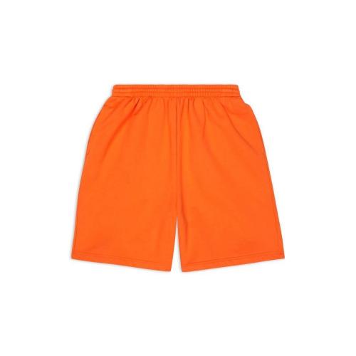  BALENCIAGA巴黎世家 22年秋冬 男士 短褲 Mens Bb Corp Sweat Shorts in Orange 674591TKVB571