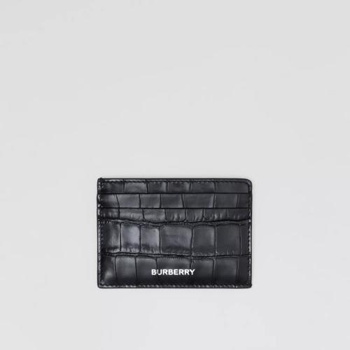  BURBERRY 22年秋冬 男士 壓花皮革卡片夾 80594531
