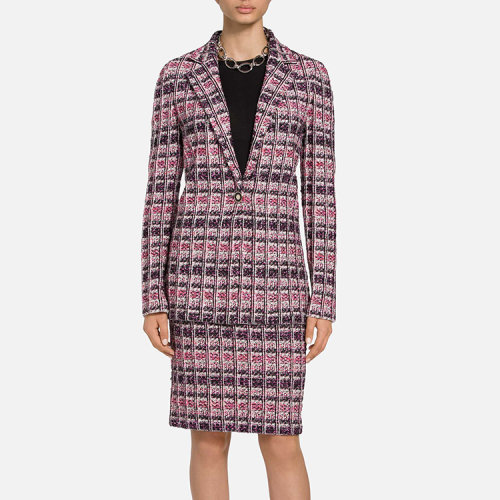 St.John/盛薔粗花呢翻領(lǐng)女士夾克K61Z071